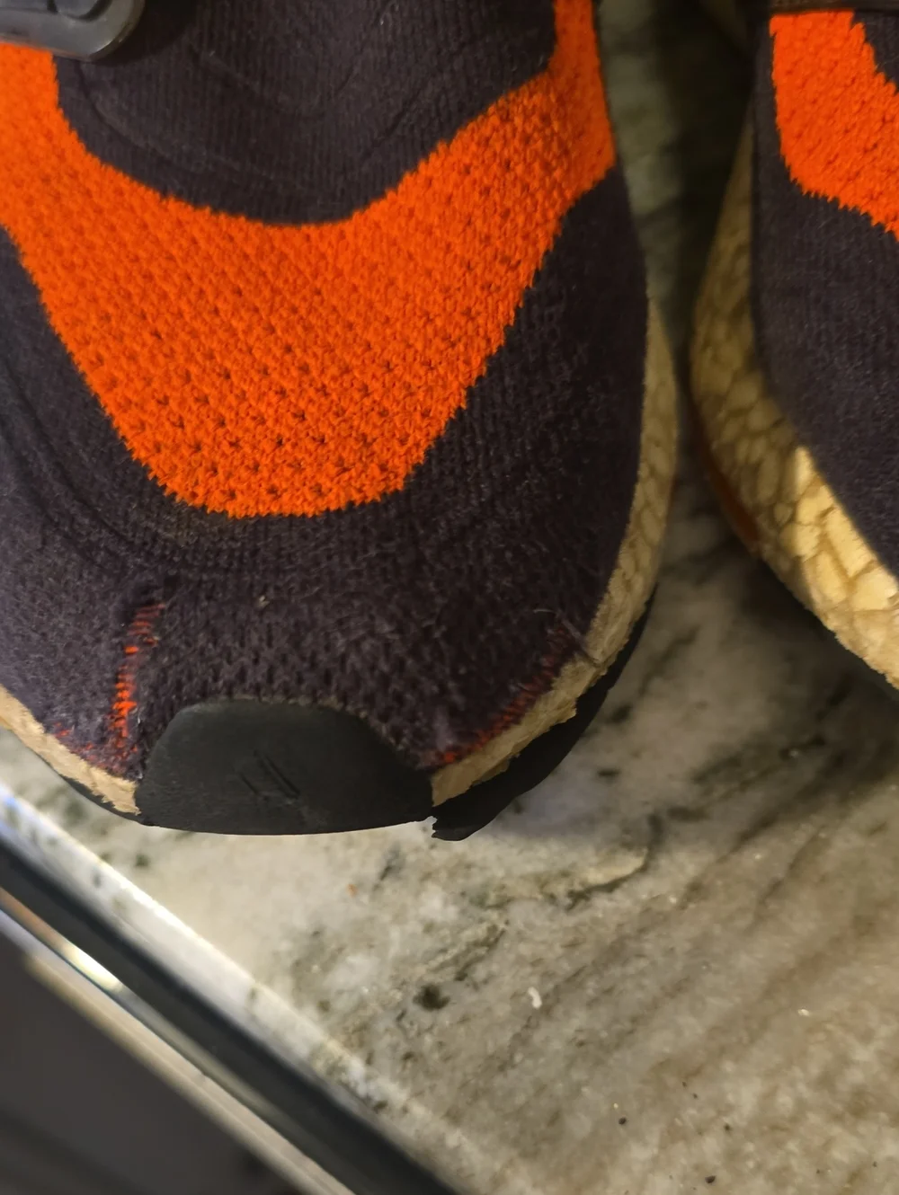 Adidas Men’s Ultraboost Knit Running Shoes - Black & Orange
